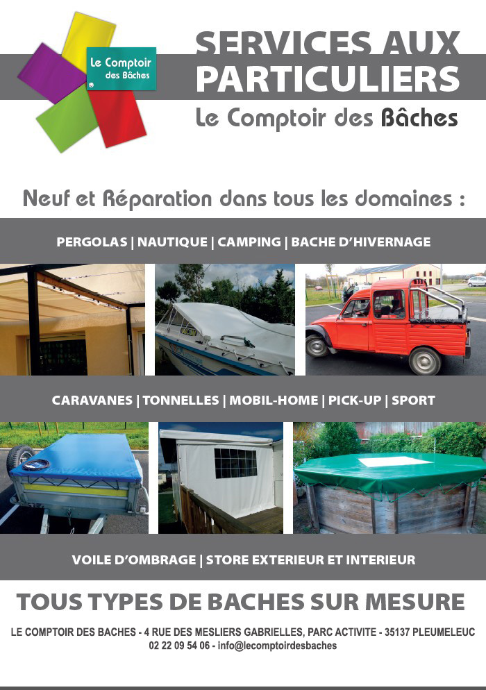 R�paration de b�ches Dinan - Conception de b�ches Rennes